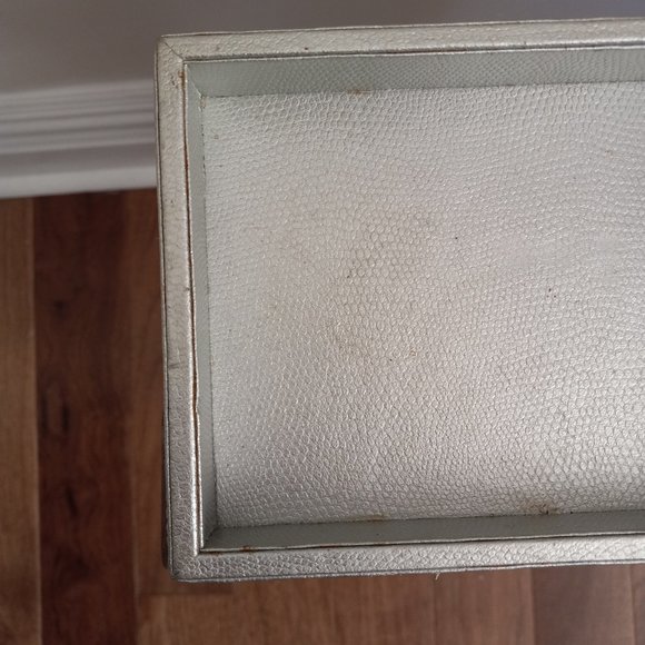 Hold Everything by Williams Sonoma Silver Leather Valet Tray - Picture 11 of 16